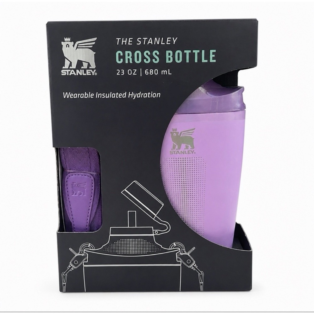 Stanley Cross Bottle 23 oz Travel Bottle w/ Strap Lilac New Limited Edition. - Picture 1 of 10